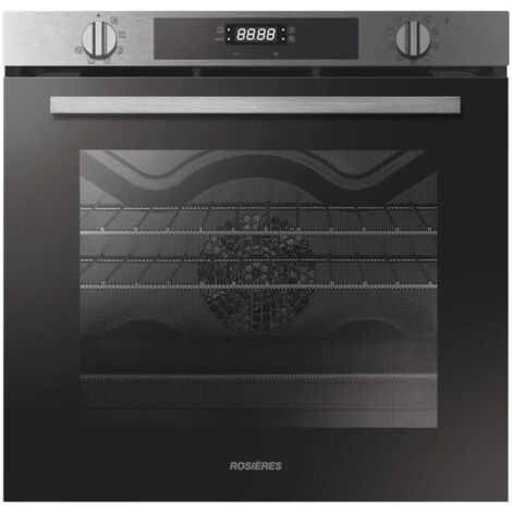 Rosieres – Four encastrable chaleur pulsée 75L – Nettoyage pyrolyse à 500°C – 7 modes de cuisson – Classe énergétique A – Dimensions 60x60x57 cm - RFC3OP5579IN (1/6)