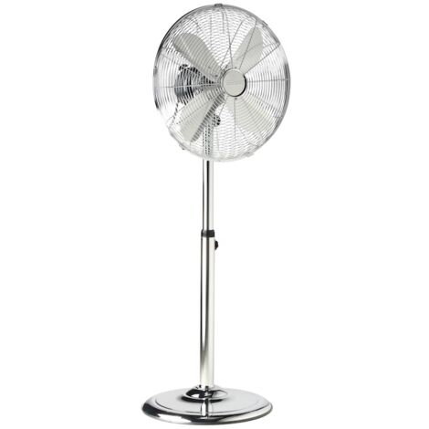TRISTAR Ventilateur metal sur pied Diamètre 40 cm - Réglable en hauteur 91-128 cm