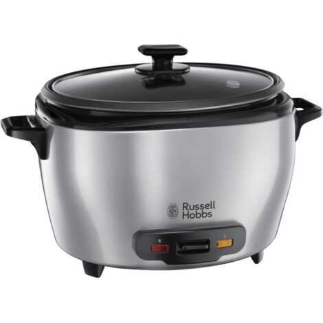Russell Hobbs – Cuiseur à riz 5L – Puissance 1000W – Acier inoxydable – Cuve antiadhésive amovible – Fonction maintien au chaud