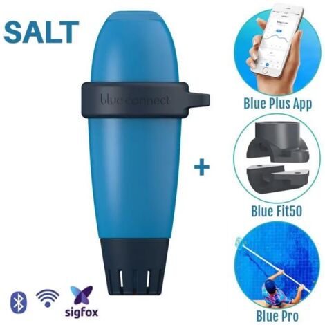 Astral – Analyseur d'eau de piscine Blue Connect Plus – Capteur 4 en 1 pH, température, ORP, conductivité – Notifications smartphone