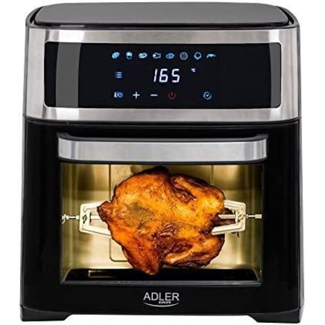 Four friteuse à air chaud 13 L – Puissance 2500 W – 8 programmes de cuisson – Écran tactile – Technologie de convection – Adler (1/10)