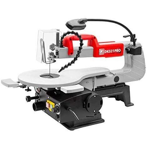 Holzmann – Scie à chantourner 406 mm – 120 W – Tension 230 V – Vitesse variable 500 à 1700 coupes/min – Inclinaison 90° à 45° – Pour bois, plastique, métal - DKS21PRO