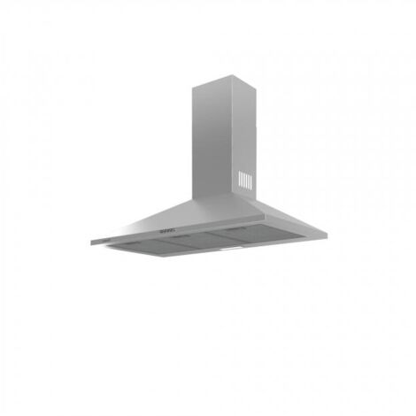 Hotte décorative murale inox 60cm – Débit d'air max. 480 m³/h – Classe énergétique C – Niveaux d'extraction 3 – Éclairage CSLED 3W – Cata - V-6000