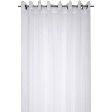 Homemaison – Voilage blanc 300 x 260 cm en polyester 100% durable – Installation avec œillets ronds – Lumière douce et préservation de l'intimité (1/3)