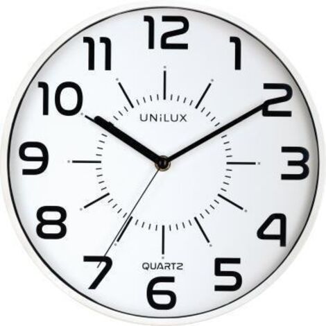 Unilux POP Horloge Murale Silencieuse 30 cm Blanc (1/4)
