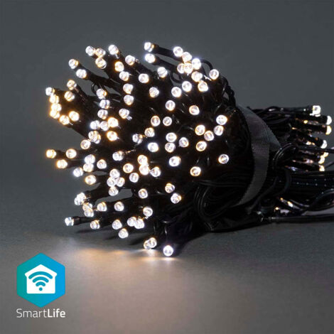 Nedis Guirlande Wi-Fi intelligente 200 LED noire 20 mètres (1/5)