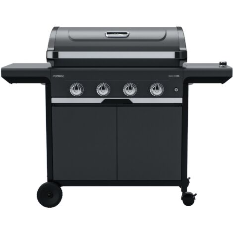 BBQ GAZ SELECT 4 EXS - Grille + plancha réversible fonte - Réchaud latéral