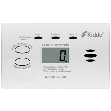 Kidde K7DCO détecteur de monoxyde de carbone blanc (1/5)