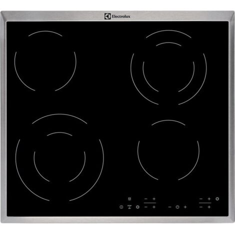 Electrolux EHF6342XOK plaque vitrocéramique noire 4 zones