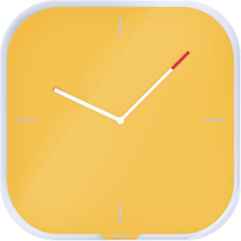 Leitz Cosy Horloge Murale Jaune Design Moderne (1/5)