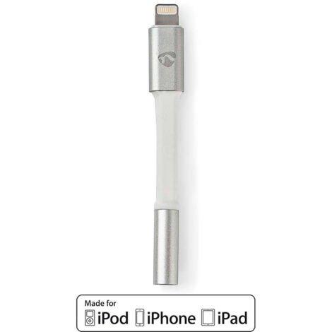 nedis CCTB39950AL015 adaptateur audio aluminium Apple (1/5)