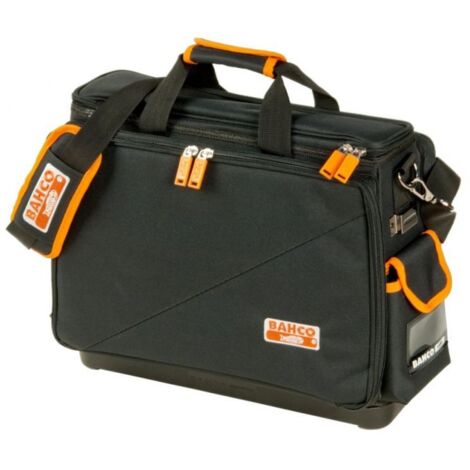 Bahco – Sac à outils 4750FB418 en polyester 45x19x37 cm – Poches amovibles – Bandoulière rembourrée – Fond rigide imperméable (1/5)
