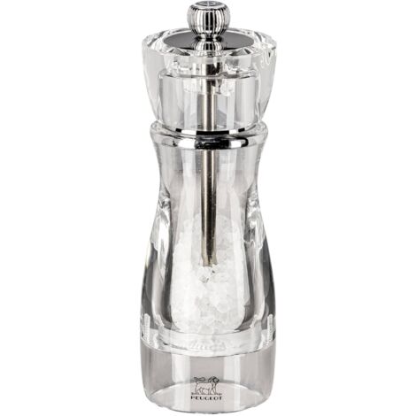 Peugeot Vittel moulin à sel transparent 16 cm réglable
