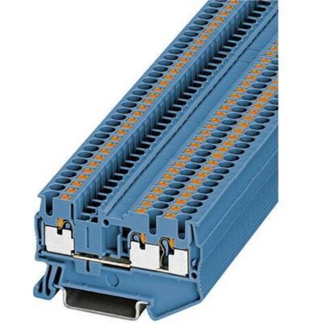 Phoenix Contact Borne de raccordement bleu 3 points Push-in (1/2)