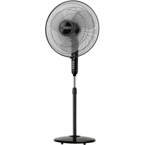 Ventilateur sur pied 40cm 45w 3 vitesses noir - Alpatec - bergen16cr (1/6)