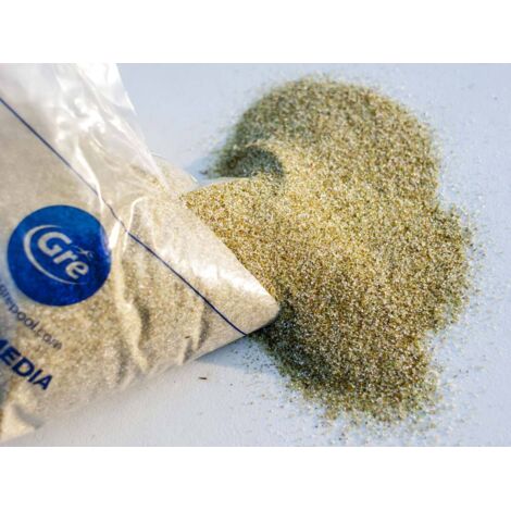 GRE – Verre filtrant 25 kg pour filtre à sable – Granulométrie 0,5-1,0 mm – Filtration optimale pour piscine – Verre recyclé durable
