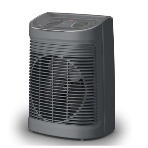 Rowenta – Chauffage de ventilateur électrique 2200 W – Pour pièces jusqu'à 35 m² – Longueur câble 1,85 m – Couleur gris – Dimensions 140x200x320 mm (1/7)