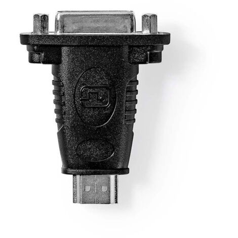 nedis CVGB34910BK adaptateur HDMI noir acier inoxydable (1/5)