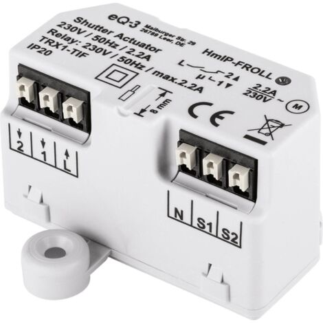 Homematic-IP HmIP-FROLL Interrupteur pour volet roulant blanc (1/5)