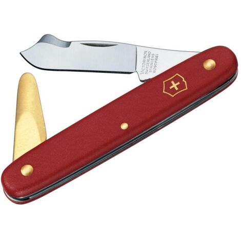 Victorinox 3.9140 Couteau de jardinage rouge lame 45 mm