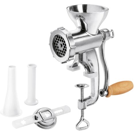 Metaltex Jack-5 hachoir argenté aluminium ergonomique
