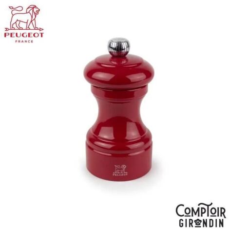 Peugeot Bistro Moulin à sel bois rouge passion 10 cm (1/3)