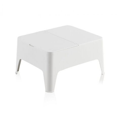 sp-berner Alaska table d appoint blanc 58x48x30 cm