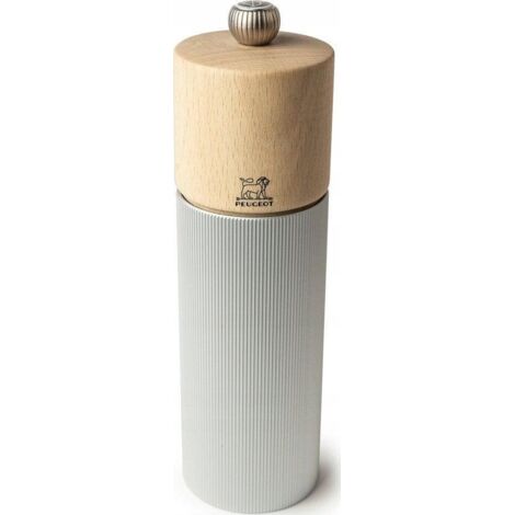 Peugeot Line moulin à sel aluminium naturel 18 cm (1/3)