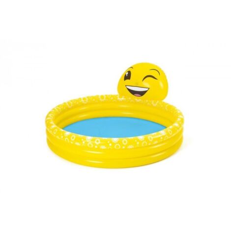 Bestway Piscine Gonflable Emoji Jaune 165x144x69 cm (1/5)