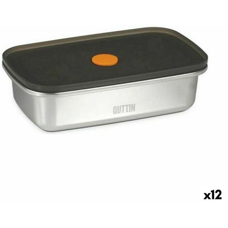 Contenitore Per Pranzo Sottovuoto Quttin Rettangolare Con Pompa - 600 Ml, 18,4 X 14 Cm, Multicolore | Mantiene Il Cibo Fresco Più A Lungo - 2