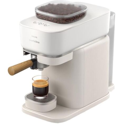 Cafetière expresso Philips Baristina blanche avec broyeur céramique – Pression 16 bars – Capacité 1,2 L – Mouture optimale (1/5)