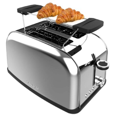 Cecotec Toastin' Time 850 grille-pain inox compact (1/5)