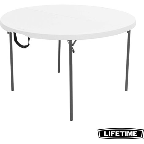 Lifetime – Table pliante 4 places en polyéthylène haute densité 122 x 73.5 cm – Traitement anti-UV – Coins renforcés – Pour événements extérieurs (1/9)