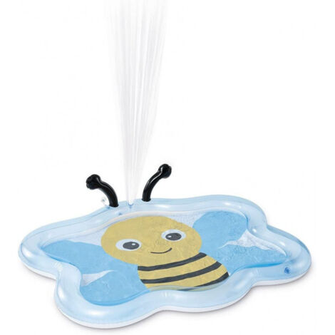 Intex – Piscine gonflable ronde pour enfants – Dimensions 127 x 102 x 28 cm – Capacité 59 L avec mini-fontaine – PVC coloré pour extérieur