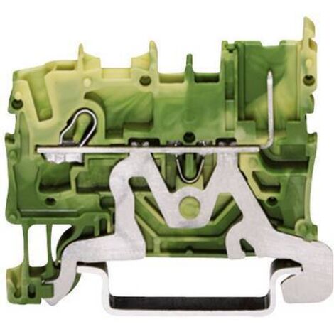 WAGO 2022-1207 BORNE DE BASE 5,20 MM RESSORT DE TRACTION : PE VERT, JAUNE (1/2)