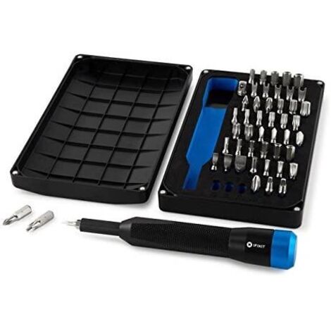 Ifixit Kit Mahi noir et bleu 48 embouts aluminium (1/3)