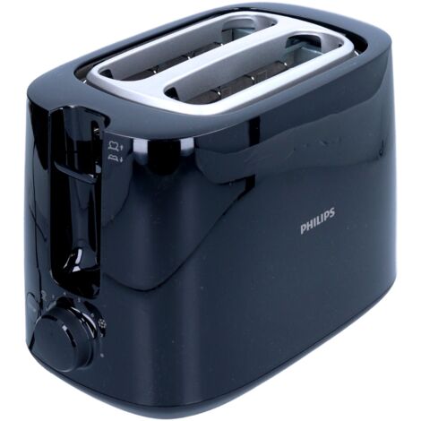 Philips – Grille-pain 2 fentes 830W – 8 niveaux de brunissage – Plastique robuste pour durabilité – Grillage rapide et uniforme (1/5)