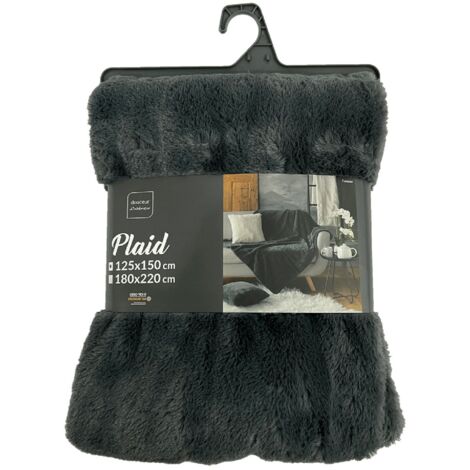Douceur-dinterieur Plaid Élégant anthracite 125 x 150 cm (1/5)