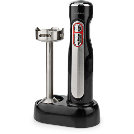 Nedis KAHB600BK mixeur plongeant sans fil argent noir (1/5)