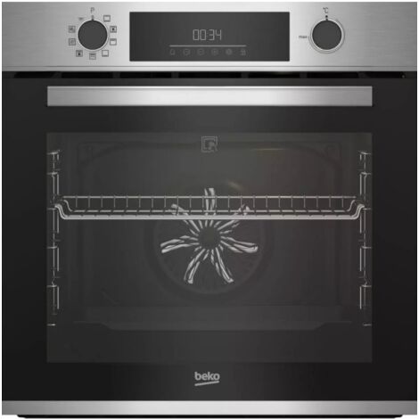 Beko – Four encastrable traditionnel 72 L – BBIE12300XMP – Chaleur tournante – Pyrolyse – Porte froide pour sécurité