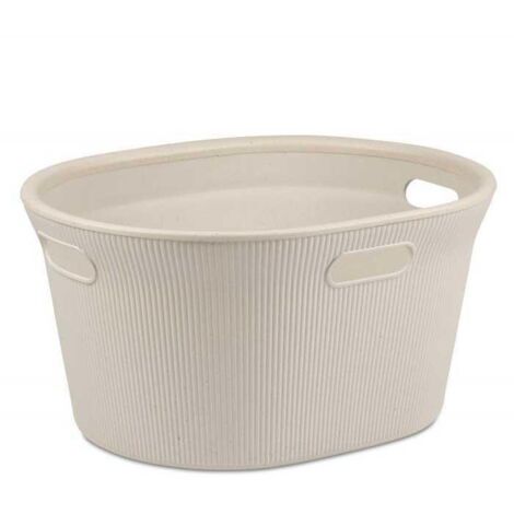 Panier à Linge Bohol TATAY 40L – Polypropylène Recyclé, Vert, Sans BPA, Design Minimaliste