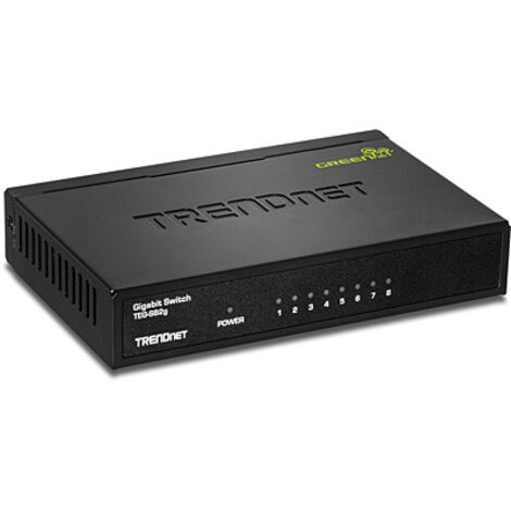 TRENDnet Switch 8 Port Gbit Desktop Metall (1/3)