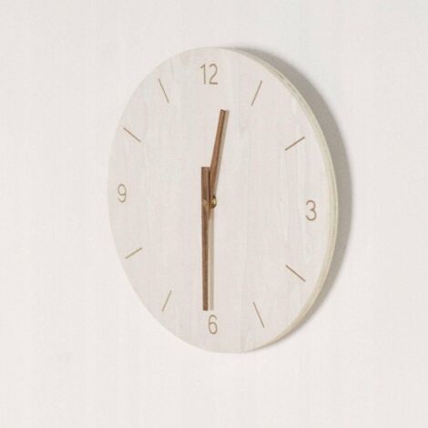 Today Simplicity Horloge murale beige en contreplaqué 30 cm (1/2)