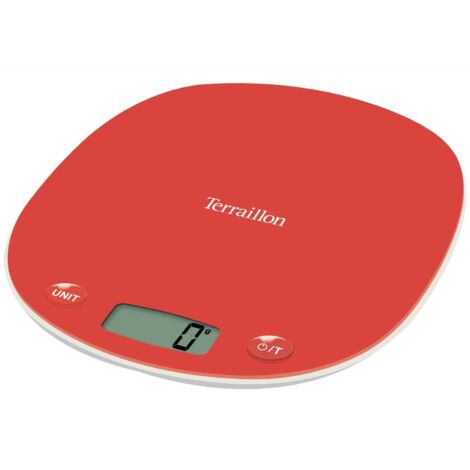 Terraillon Macaron+ Re-Cycle Balance Cuisine Rouge (1/4)