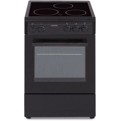 Oceanic – Cuisinière vitrocéramique 50x50 cm – Four convection naturelle 48L – Noir – Efficacité énergétique A – Nettoyage facile - CV5050B8 (1/10)