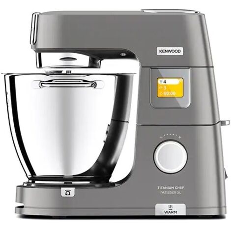 Kenwood – Robot pâtissier Titanium Chef Patissier XL 7L – Fonction chaleur 9 niveaux – Écran tactile couleur 2,4" – Balance intégrée