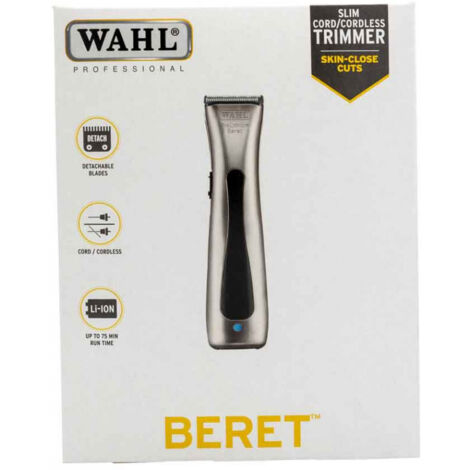 Tondeuse Wahl Beret Stealth Noir - Sans Fil Pour Contours Et Coiffure - Neuf