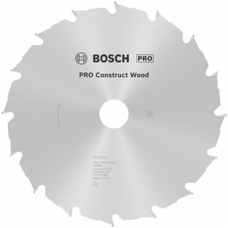 Lame de scie circulaire Bosch PRO Construct Wood FWF 230x2,8x30 16Z - 2608640635 (1/5)
