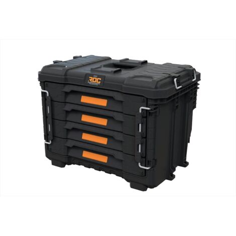 Keter – Boîte à outils spacieuse 58,5x44x40cm – 4 tiroirs – Structure robuste pour professionnels – Rangement optimal d'outils (1/2)