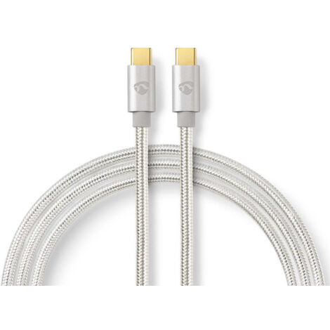 nedis CCTB64750AL10 câble USB-C argenté 1 mètre (1/5)